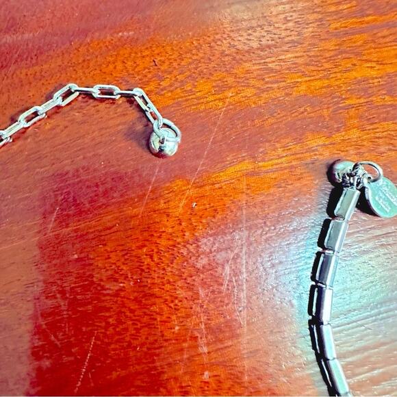 Melania Clara Necklace Costume Jewelry Rhinestone 15.5" to 19" Long 3" extender - Picture 8 of 11